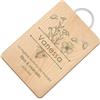 Maverton Tagliere rettangolare di legno incisione personalizzata - Battilardo con manico - gadget di legno per cucina - taglieri per aperitivi per donna - 32 x 25 cm - Fiori