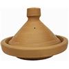 ARTIGIANATO VULCANO Tajine marocchina (pentola marocchina) in terracotta naturale non smaltata quindi non tossica cm 21 x 15 h circa