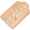 Maverton Tagliere rettangolare di legno incisione personalizzata - Battilardo con manico - Set per cucina - tagliere classico per aperitivi per uomo - 38 x 23 cm - Pasta