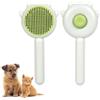 Adiwo Spazzola per Gatto e Cani Autopulente, Toelettatura Spazzola Gatti Pelo Corto/Lungo, Spazzola Massaggiante Autopulente, per Eliminare Pelo Superfluo Morto, Sottopelo, Non Graffiano Sulla (Verde)
