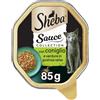 Sheba Sauce Collection in Salsa, Cibo per Gatto con Coniglio e Verdure in Salsa Delicata, 85 g - 22 Vaschette