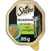 Sheba Selezione in Salsa, Cibo Umido Completo per Gatti Adulti, Gusto Coniglio, 22 Vaschette da 85g