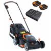 Worx WG743E - Tagliaerba a batteria - 2x20V/4Ah - Taglio 40 cm