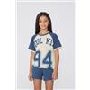 Tezenis Pigiama Corto Cotone Stampa "cool Kid" Bambina Blu
