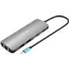 i-Tec Hub USB i-Tec C31NANOHDM2DOCPD 100 W Argentato