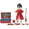 Wizarding World Harry Potter, set regalo di bambole di Quidditch di Harry Potter, 20,3 cm, con accappatoio e 9 accessori per bambole, 11 pezzi, giocattoli per bambini dai 6 anni in su