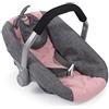 Bayer Chic 2000 - Seggiolino auto per bambole, per bambole, per bambole, accessori per bambole, grigio scuro, rosa
