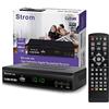 hd-line Strom 506 Decoder Digitale Terrestre DVB T2 / HDMI/DVB T2 HEVC/Full HD Ricevitore TV/Registratore USB/DVB-T2 4K, Decoder Digitale Terrestre Scart, Decoder, Preamplificatore, Nero