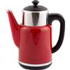 PLINT Red Kettle - 1,7 Litre Capacity - Double Wall Hot Water Kettle for Tea and Coffee - Fast Boil - 1500W Cordless Electric Kettle - BPA Free -Dry Protection - Anti Slip 360° Base Kettle