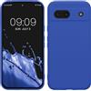 kwmobile Custodia Compatibile con Google Pixel 8a Cover - Back Case per Smartphone in Silicone TPU - Protezione Gommata - blu baltico