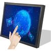 VSDISPLAY Monitor touch industriale con doppi altoparlanti, schermo LCD 1024x768 400nit IPS resistivo Touch Sensor LCD con ingresso video VGA DVI