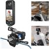 REYGEAK Lega di alluminio moto parabrezza clip per insta360 X3, clip per parabrezza della bicicletta, compatibile con insta360 X4, in lega di alluminio per GoPro Hero (per insta360)