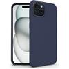 N NEWTOP Cover Compatibile per iPhone 15 Plus, Custodia TPU SOFT Gel Silicone Ultra Slim Sottile Flessibile Case Posteriore Protettiva Anti Urto Guscio Proteggi Scocca (Blu)