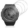 Funrae Pellicola Protettiva Compatibile con Casio G-Shock GA-B2100 /GA-B2100, [4 Pezzi] 2.5D Proteggi Schermo in Vetro Temperato Copertura Completa Anti Graffio Senza Bolle HD Protezione Film