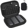 Lacdo Trasportare Custodia Rigida Protettivo Caso Borsa per Toshiba Canvio Basics/Canvio Flex/Canvio Advance/Canvio Gaming Portable Disco Rigido Esterno 1TB 2TB 3TB 4TB USB 3.0, Nero+Nero
