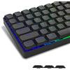 LQXQ 118 Tasti a basso profilo, Keycaps Copritasti Shine Through, Copritasti a grandezza naturale ANSI US al 75% per 60% 65% 75% 80% 100% Cherry Gateron MX Switch Tastiera meccanica, Nero