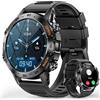 Redriver Smartwatch Uomo Orologio, 1,39'' HD Militari Smart Watch Tracker Fitness di attività con Le Chiamate Bluetooth IP68 con 100+ modalità Sport, Cardiofrequenzimetro, SpO2, Notifiche WhatsApp Android iOS