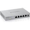 Zyxel Switch non gestito Ethernet multi-Gigabit da 2,5 G a 5 porte | 5 porte 100/1000/2500 Mbps | Plug & Play | Alloggiamento in metallo | Montaggio desktop o a parete | Splitter Ethernet MG-105