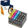 OGOUGUAN 502XL Cartucce Sostituzione per Epson 502 XL Cartucce d'inchiostro per Epson Workforce WF-2860DWF WF-2865DWF WF2860 WF-2860 WF-2865 WF2865 Expression Home XP-5100 XP-5105 XP5115(6pcs)