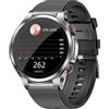 ABPWO 2024 Nuovo Smartwatch ECG, 1,43 Orologio Pressione Sanguigna con Cardiofrequenzimetro, Acido Urico, SpO2, Sonno, Temperatura Corporea, Messaggi e Promemoria di Chiamata per Android IOS (Color : Sili