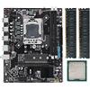 Duendhd X79 Scheda Madre Set Kit LGA 1356 Xeon E5 2420 V2 CPU 8GB(2X4GB) DDR3 ECC Reg RAM Nvme M.2 MicoAtx E5V304