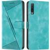 FERLAN Cover per Samsung Galaxy A7 2018/A750 Pelle Premium Portafoglio Protezione Wallet Libro Flip Case Magnetica Supporto Custodia per Samsung Galaxy A7 2018/A750 - Verde