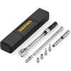 AEROFORCE Professional Tools AEROFORCE Chiave Dinamometrica 3/8'', 10-60Nm, Precisione ± 3% con 25cm Barra di Prolunga, Giunto Universale, Presa Magnetica per Candele, Torx e Presa