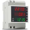 KETOTEK Voltmetro Amperometro Guida DIN Contatore di Corrente Digitale AC80-300V 100A Contatore di Energia Elettrica Monofase, Misuratore di Tensione Potenza Wattmetro