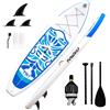 FunWater Tavola da surf gonfiabile SUP completa Paddle Board accessori regolabili per la pompa, ISUP Travel Backpack Leash Waterproof Bag Adult Paddle Board (blu)