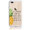 CrazyLemon Custodia per iPhone 7 Plus/iPhone 8 Plus, Cover Protettiva in Silicone Trasparente Morbida e Flessibile in Gel TPU per iPhone 7 Plus/iPhone 8 Plus - Ananas