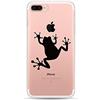 CrazyLemon per iPhone 7 Plus / 8 Plus Custodia, TPU Sottile in Gel di Silicone Pelle Modello 3D in TPU Custodia Protettiva per iPhone 7 Plus/iPhone 8 Plus - Rana