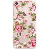 CrazyLemon Custodia per iPhone 7 Plus/iPhone 8 Plus, Cover protettiva in silicone trasparente morbida e flessibile in gel TPU per iPhone 7 Plus/iPhone 8 Plus - Piccola rosa