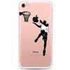 CrazyLemon per iPhone 6S Plus / 6 Plus Custodia, CrazyLemon Custodia protettiva in TPU ibrido flessibile trasparente in gel di TPU per iPhone 6 Plus / 6S Plus - Giocare a pallacanestro