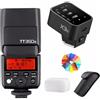 Godox TT350S 2.4G HSS 1/8000s con trigger X3-S TTL GN36 Flash Speedlite wireless per Sony A7 A7R A7S A7 II A7R II A7S II A6300 A6000, con diffusore di filtri