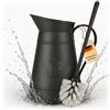 VON STEINEICH® Scopino per WC - Caraffa in metallo nero - Scopino vintage per il bagno
