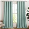 PONY DANCE Tende Moderne per Soggiorno Tenda Oscurante ad Anelli per Salotto Eleganti Curtains Cameretta Bambini Termiche 2 Pezzi L 140 x A 300 cm, Verde Chiaro