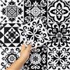 Hode Adesivi per Piastrelle, Mosaico Piastrelle Adesive Muro | 15X15cm Nero 24 Pezzi Mattonelle Adesive Decorazione Parete,Cucina Bagno PVC Impermeabile decorazioni per la casa