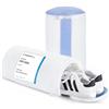 Teletrogy 2 Pezzi Sacchetti per Scarpe Lavanderia Sacchetto Scarpe con Cerniera Nascosta, Pulizia a 360° Tutto Campo, Riutilizzabile e Anti-Deformazione per Sacchetto Scarpe Lavatrice, Bianco