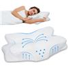 Enighs Multi-functional Zoned Memory Foam Neck Pillow with Slow Rebound Zero Pressure Neck Pillow for Deep Sleep