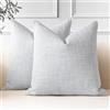 JOTOM 2 Pezzi Federe Cuscini Divano 45x45cm Copricuscini Per Divano in Lino Grigio Blu Decorativo Copricuscini Cuscino Caso Decorazione per la Casa Federe per Divano Soggiorno Letto (Grigio Blu)