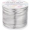 BENECREAT 68m 1.5mm Filo di Alluminio per Gioielli Filo Metallico Colore Argento per Fabbricazione Braccialetti, Pendenti, Artigianato Calibro 15