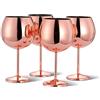 OS Oak & Steel ENGLAND Oak & Steel 4 Bicchieri da Gin Ballon in Acciaio Inossidabile Oro Rosa/Rame