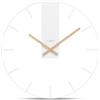 Cander Berlin Triton - Orologio da parete vintage, silenzioso, 40 cm, in metallo, senza ticchettio, grande, moderno, bianco, soggiorno, cucina