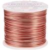 BENECREAT 68m 1.5mm Filo di Alluminio per Gioielli Filo Metallico Colore Rame per Fabbricazione Braccialetti, Pendenti, Artigianato Calibro 15