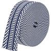 BENECREAT 4.5m Tessitura In Cotone Jacquard 38mm Cinghia In Policotonemodello A Strisce Tessitura per Cucire Nastro Tessuto per Accessori di Abbigliamento Cinghia, Blu Notte