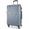 SUITLINE - Valigia media rigida leggera bagagli da stiva espandibile, 66 cm, 68 litri, Piscina Blu