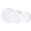 Luminarc Pampille Bianco Stoviglie Opal 18 Pezzi - 6 Persone Bianco