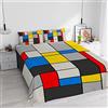 Italian Bed Linen SOGNI D'AUTORE Parure letto con stampa digitale, made in Italy, 67, Matrimoniale