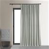 HPD Half Price Drapes VPCH-VET160401-120 - Tenda Oscurante in Velluto, Extra Larga, 1 Pannello, 100 x 120 cm, Colore: Grigio