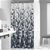 Sealskin Pixel Tenda da Doccia, Poliestere, Nero, 180 x 200 cm